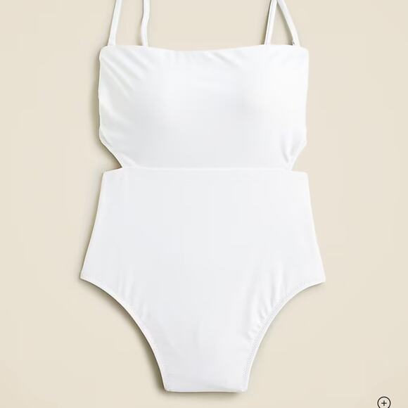 J.CREW White Strapless Swimsuit One Piece White Size 18 NWT - Picture 5 of 5